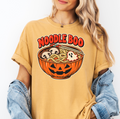 Pumpkin Ramen Halloween T-Shirt, Noodle Boo Jack-o-Lantern Bowl, Retro Diner Ghost Fish Cake, Comfort Colors