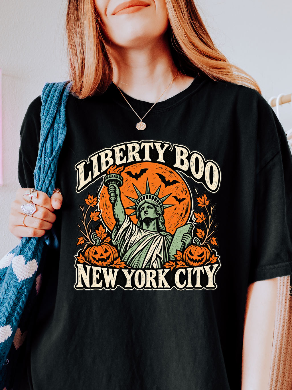 New York Halloween T-Shirt, Statue of Liberty, Comfort Colors