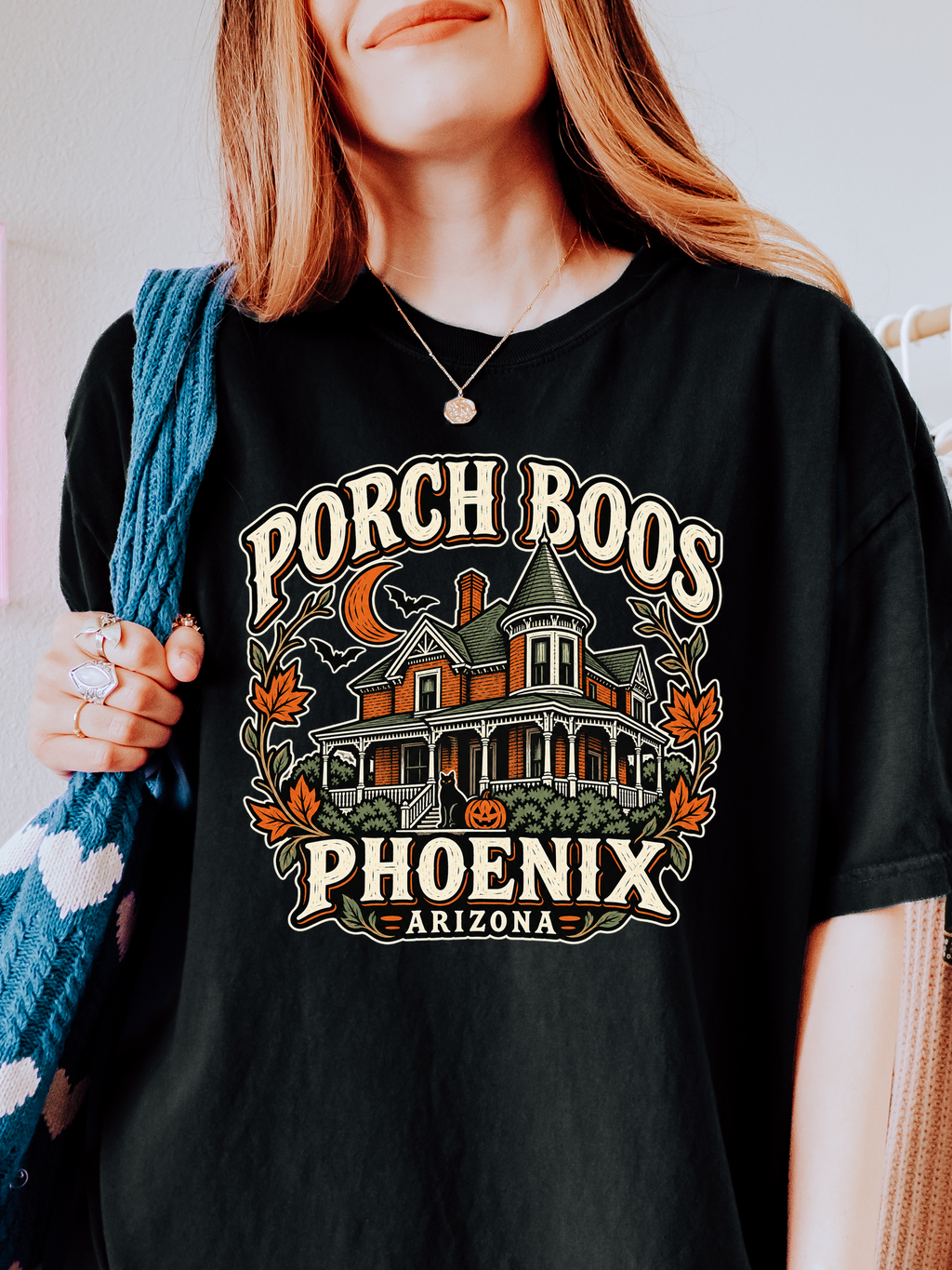 Phoenix Halloween T-Shirt, Rosson House, Comfort Colors