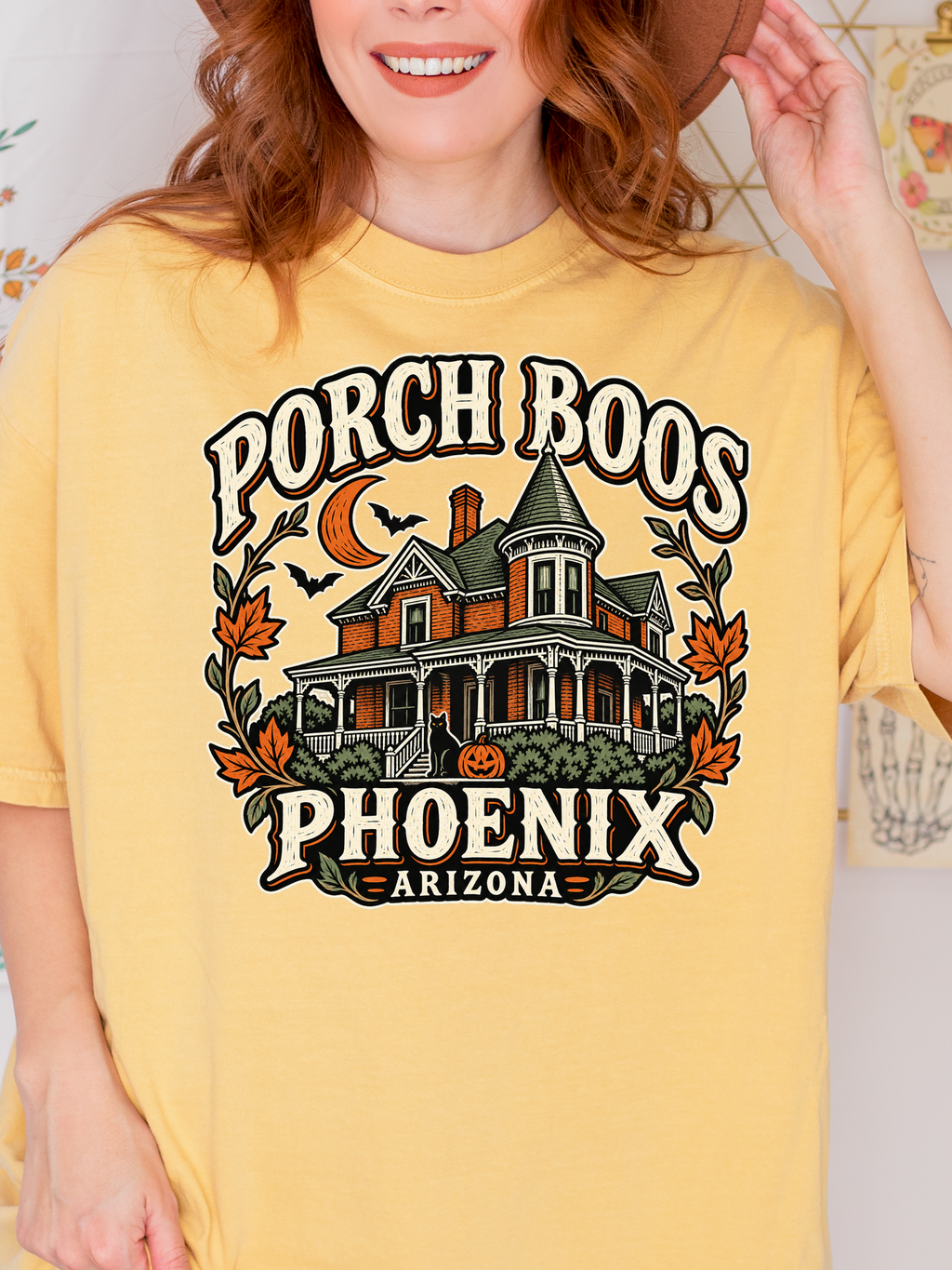 Phoenix Halloween T-Shirt, Rosson House, Comfort Colors