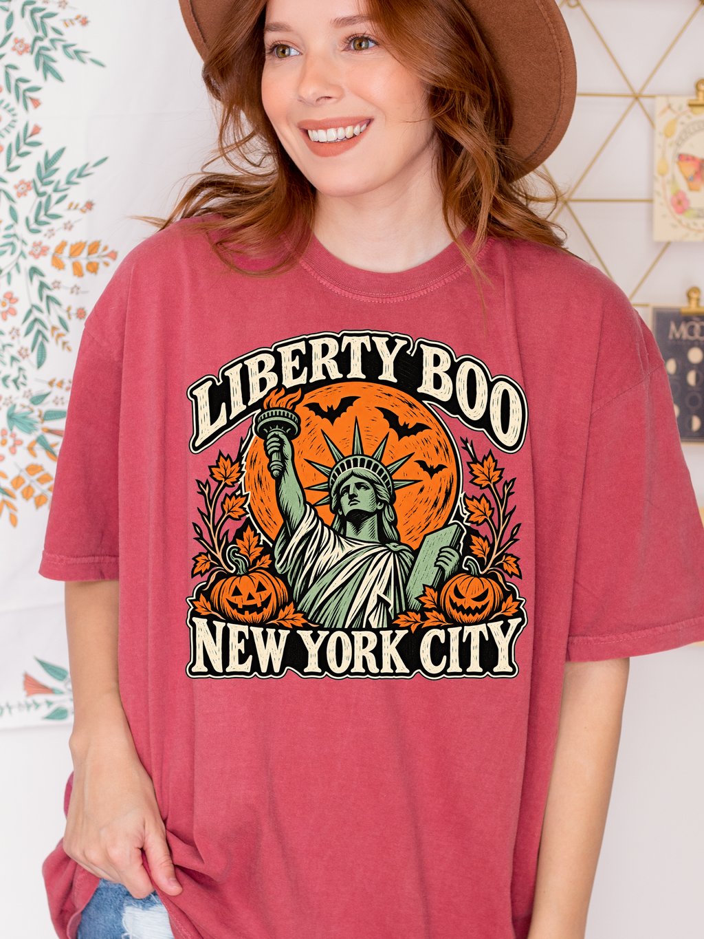 New York Halloween T-Shirt, Statue of Liberty, Comfort Colors