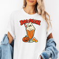 Monster Milkshake Halloween T-Shirt, Boo Shake Ghost Whipped Cream, Retro Diner Comfort Colors Pumpkin Design
