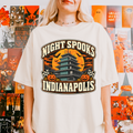 Indianapolis Halloween T-Shirt, Indianapolis Motor Speedway Pagoda, Comfort Colors Retro Pumpkin Souvenir