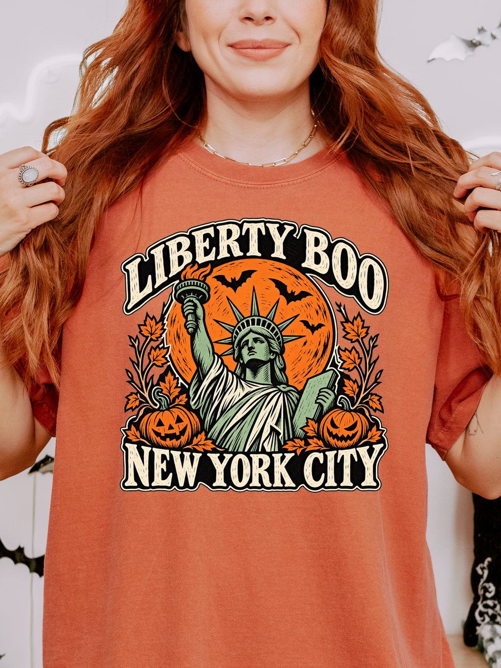 New York Halloween T-Shirt, Statue of Liberty, Comfort Colors