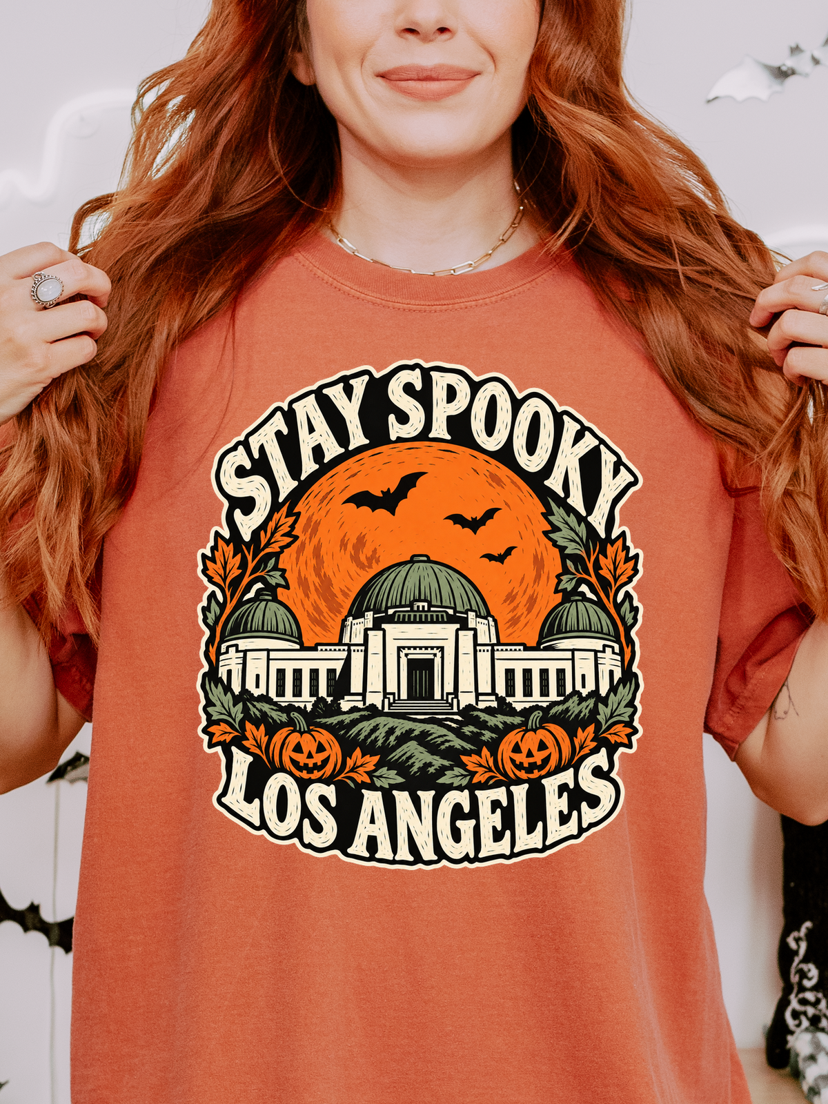 Los Angeles Halloween T-Shirt: Griffith Observatory Comfort Colors