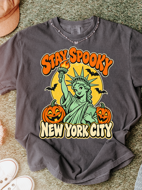 New York Halloween Comfort Colors T-Shirt: Statue of Liberty
