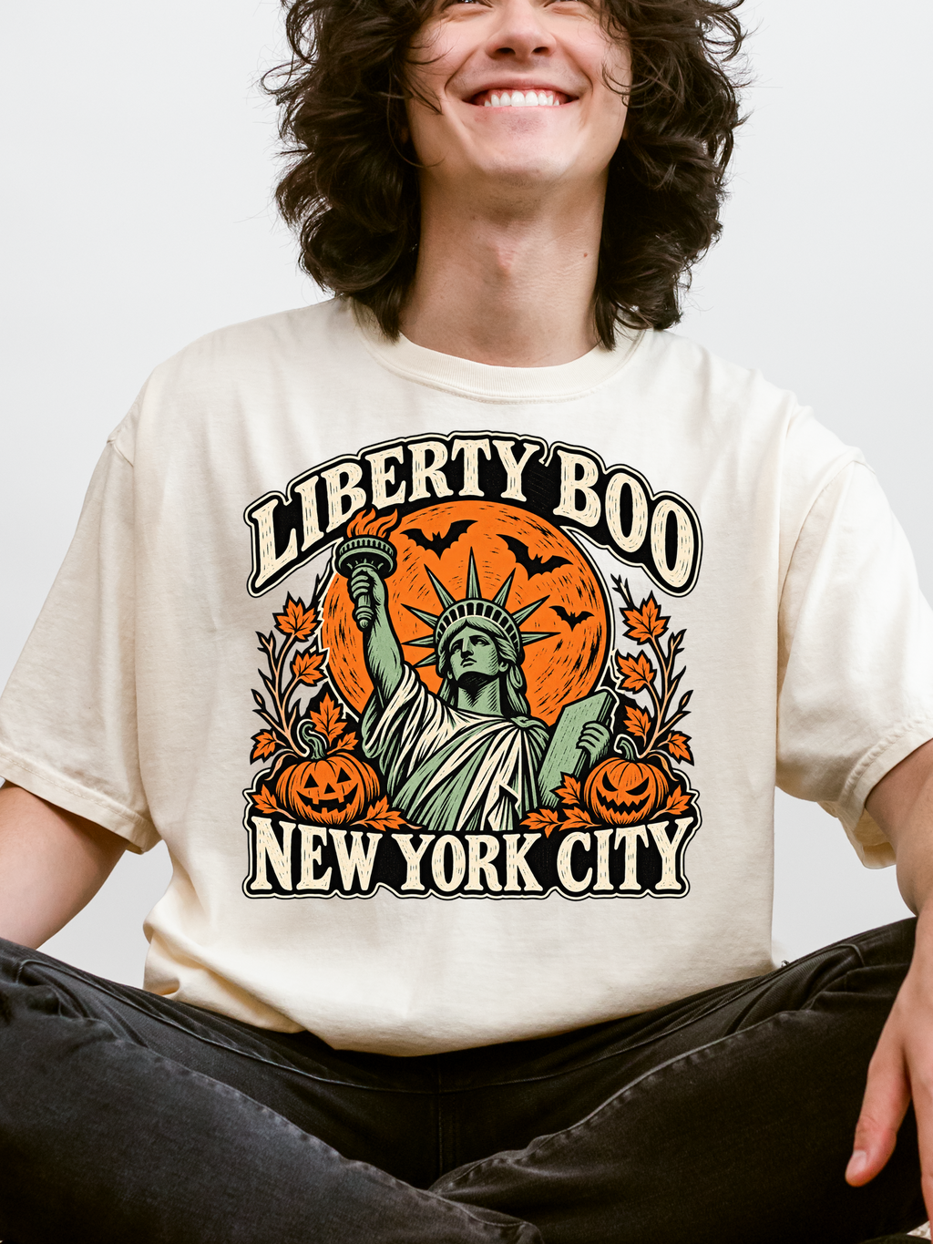 New York Halloween T-Shirt, Statue of Liberty, Comfort Colors