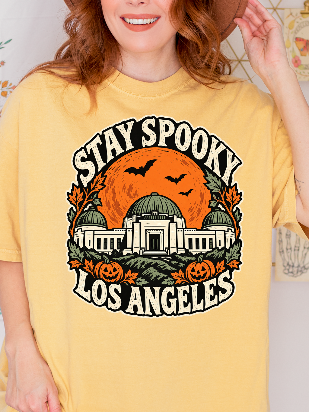 Los Angeles Halloween T-Shirt: Griffith Observatory Comfort Colors