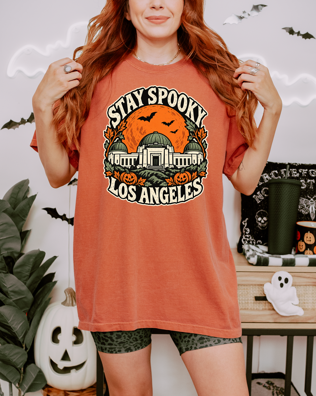 Los Angeles Halloween T-Shirt: Griffith Observatory Comfort Colors