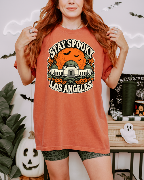 Los Angeles Halloween T-Shirt: Griffith Observatory Comfort Colors