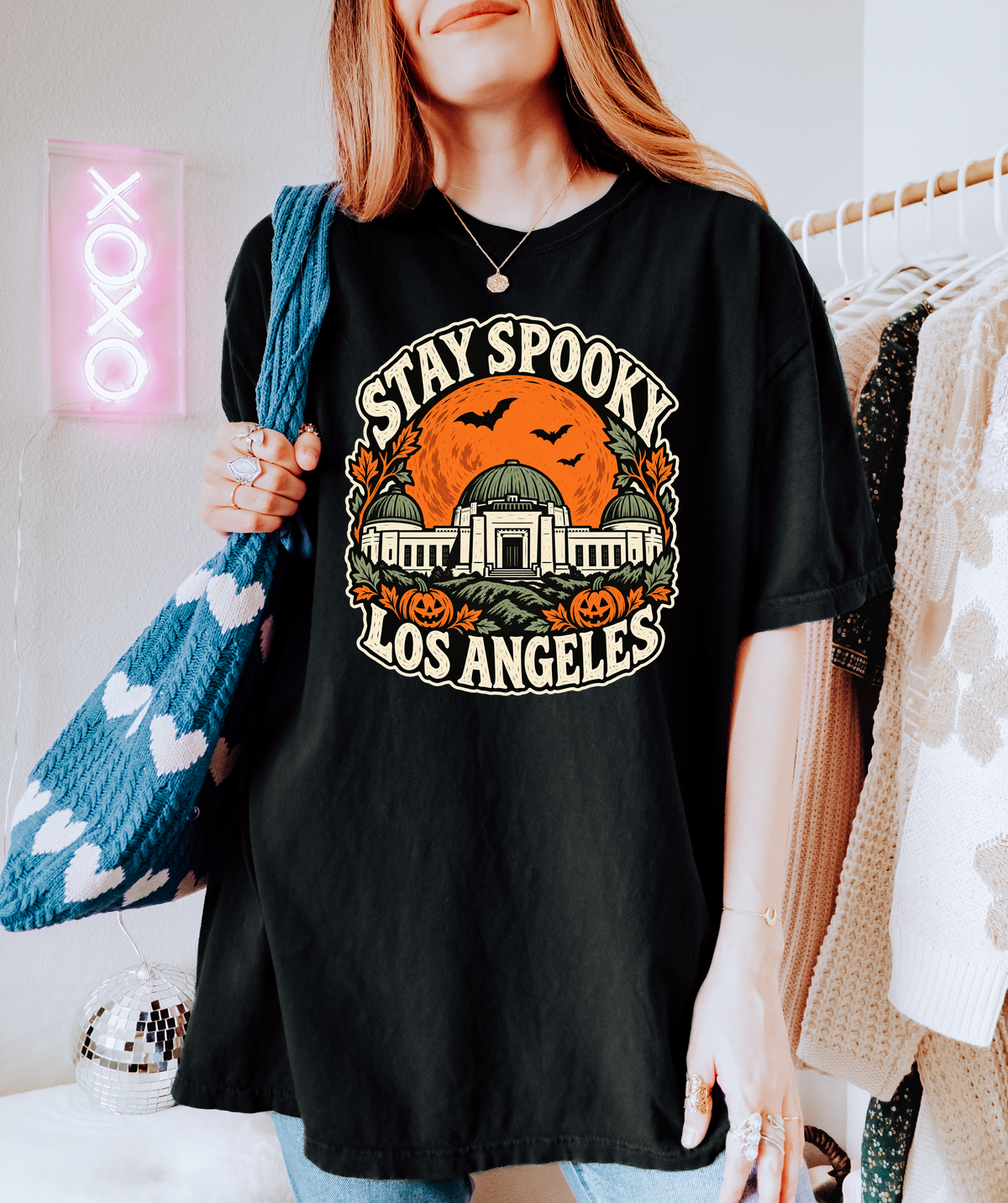 Los Angeles Halloween T-Shirt: Griffith Observatory Comfort Colors