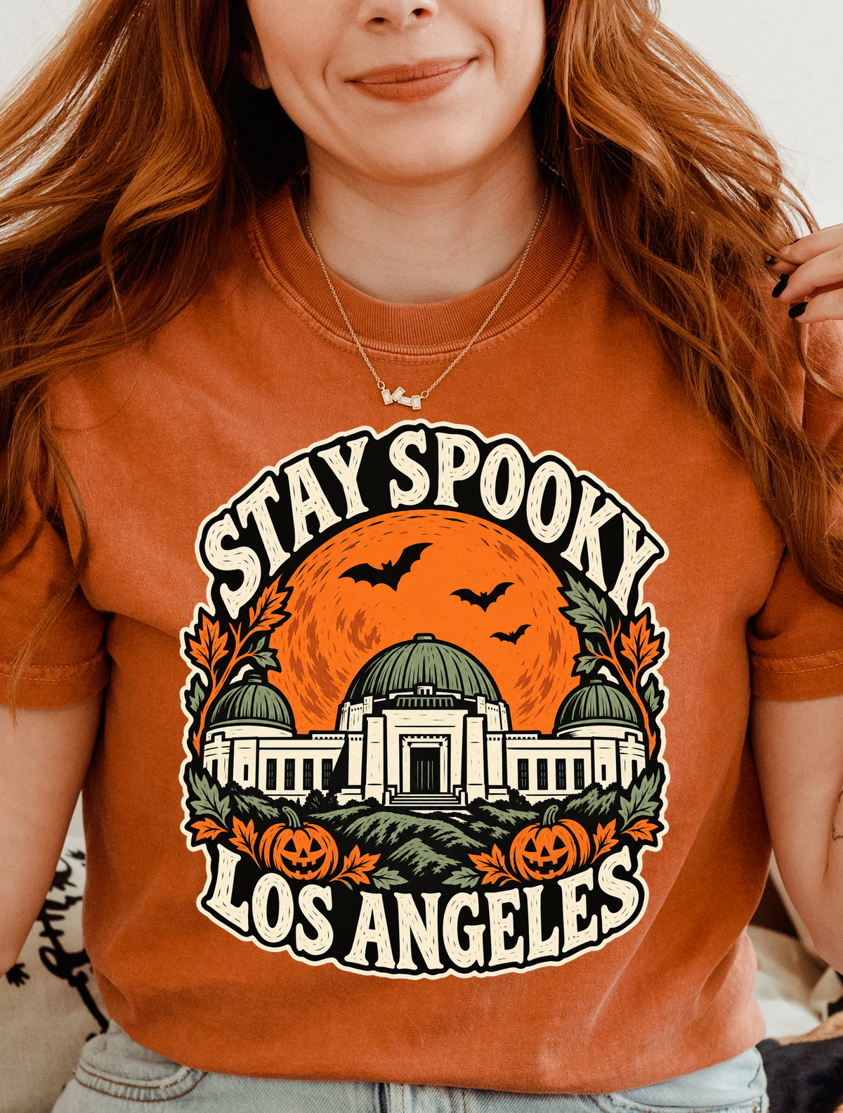 Los Angeles Halloween T-Shirt: Griffith Observatory Comfort Colors