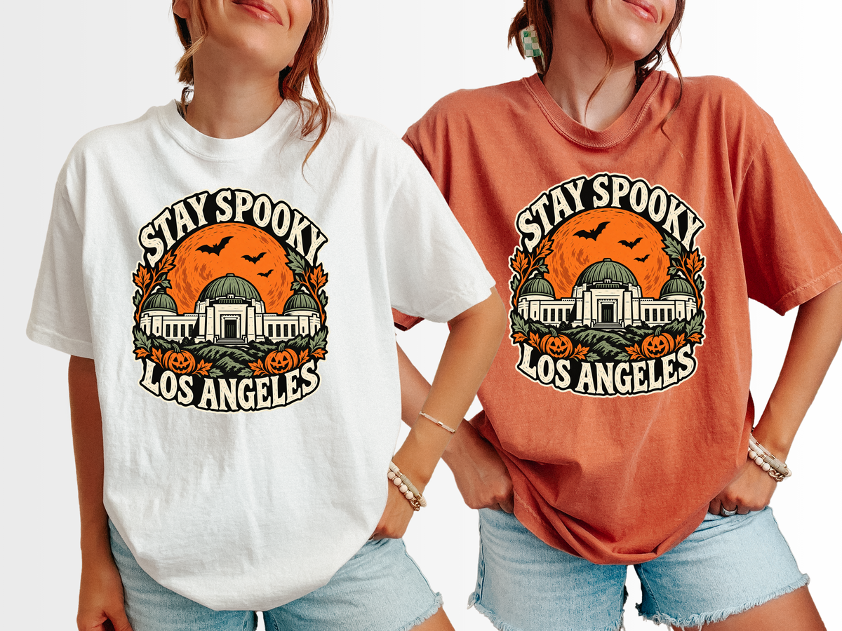 Los Angeles Halloween T-Shirt: Griffith Observatory Comfort Colors