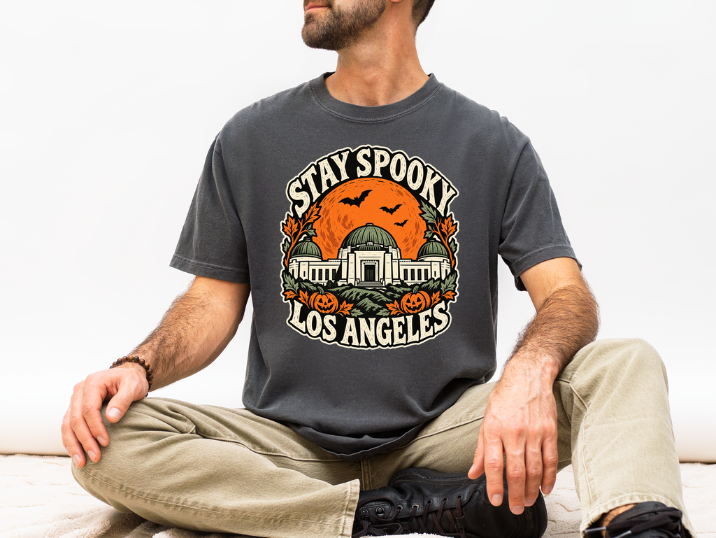 Los Angeles Halloween T-Shirt: Griffith Observatory Comfort Colors