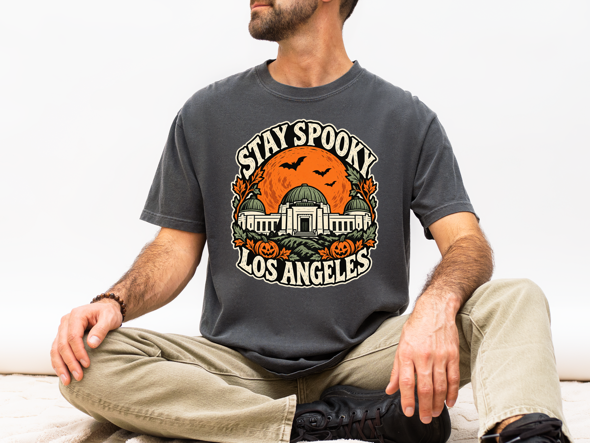 Los Angeles Halloween T-Shirt: Griffith Observatory Comfort Colors