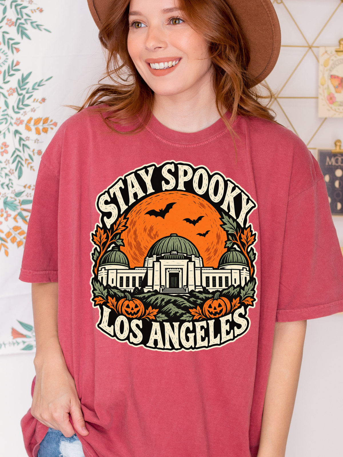Los Angeles Halloween T-Shirt: Griffith Observatory Comfort Colors