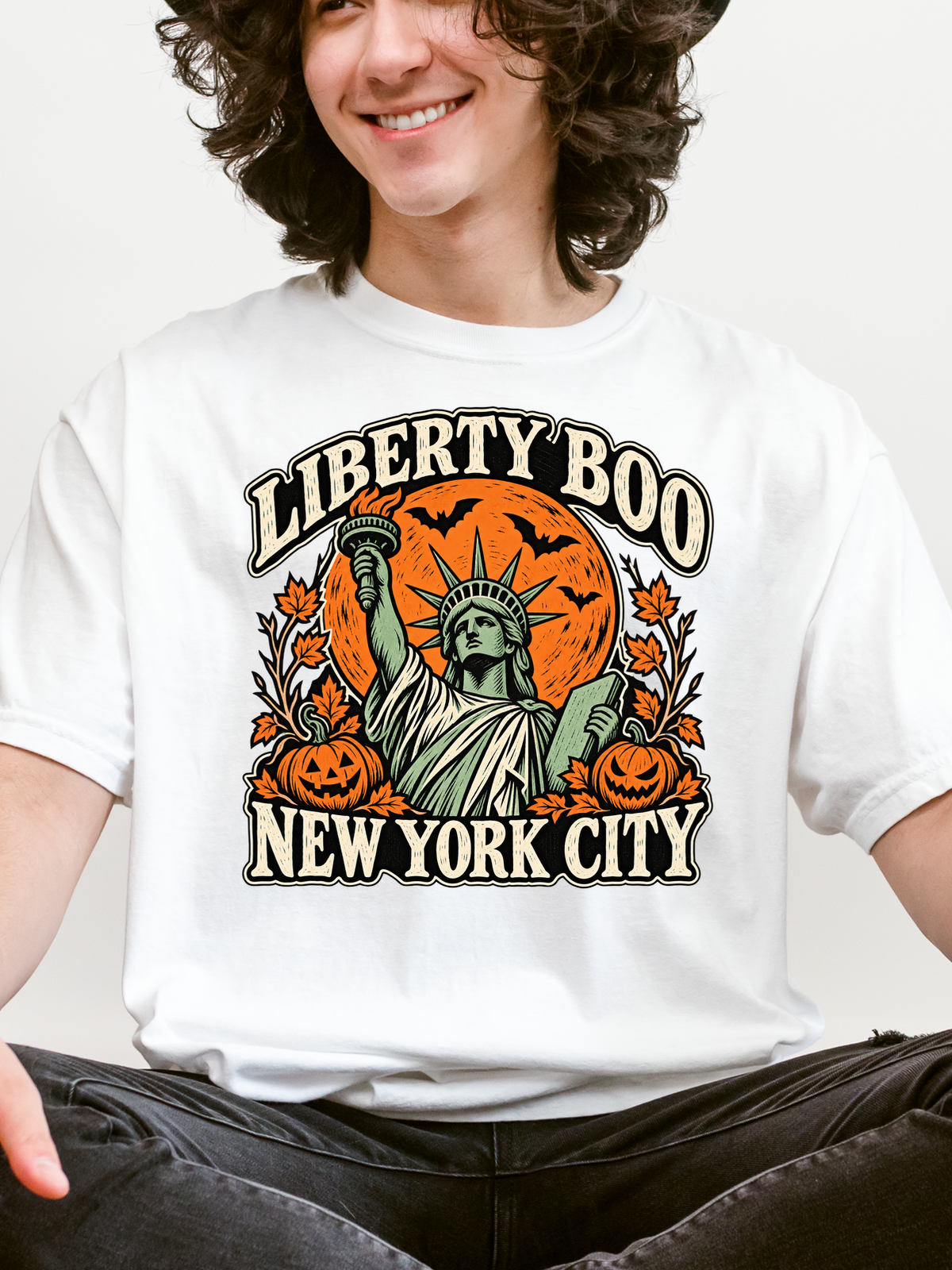 New York Halloween T-Shirt, Statue of Liberty, Comfort Colors