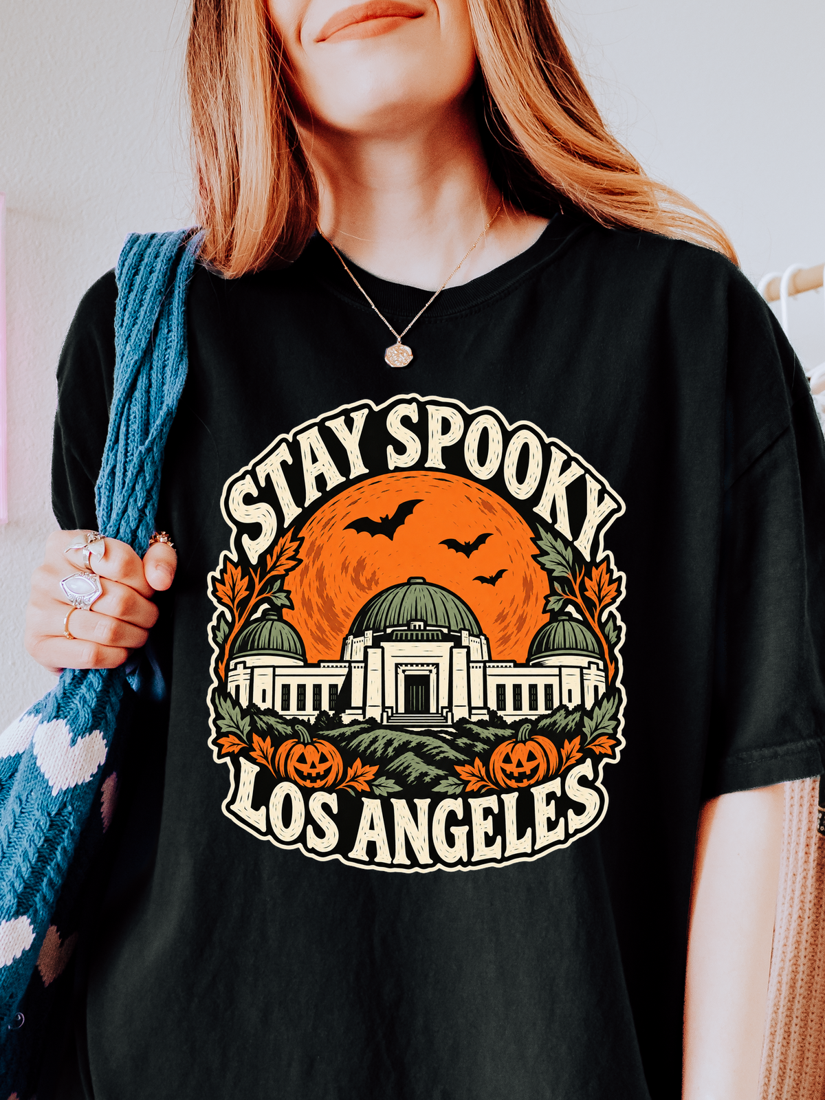 Los Angeles Halloween T-Shirt: Griffith Observatory Comfort Colors