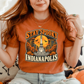 Indianapolis Halloween T-Shirt, Soldiers and Sailors Monument, Retro Pumpkin Souvenir, Comfort Colors