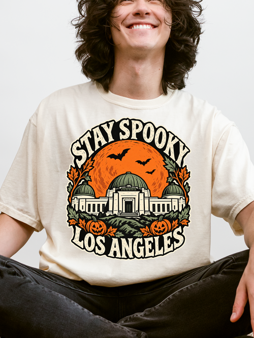 Los Angeles Halloween T-Shirt: Griffith Observatory Comfort Colors