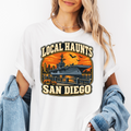 San Diego Halloween T-Shirt, USS Midway Harvest Moon, Comfort Colors Retro California Souvenir, Local Haunts