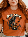 Halloween T-Shirt, Raven and Lantern, Comfort Colors, Gothic Woodcut Art